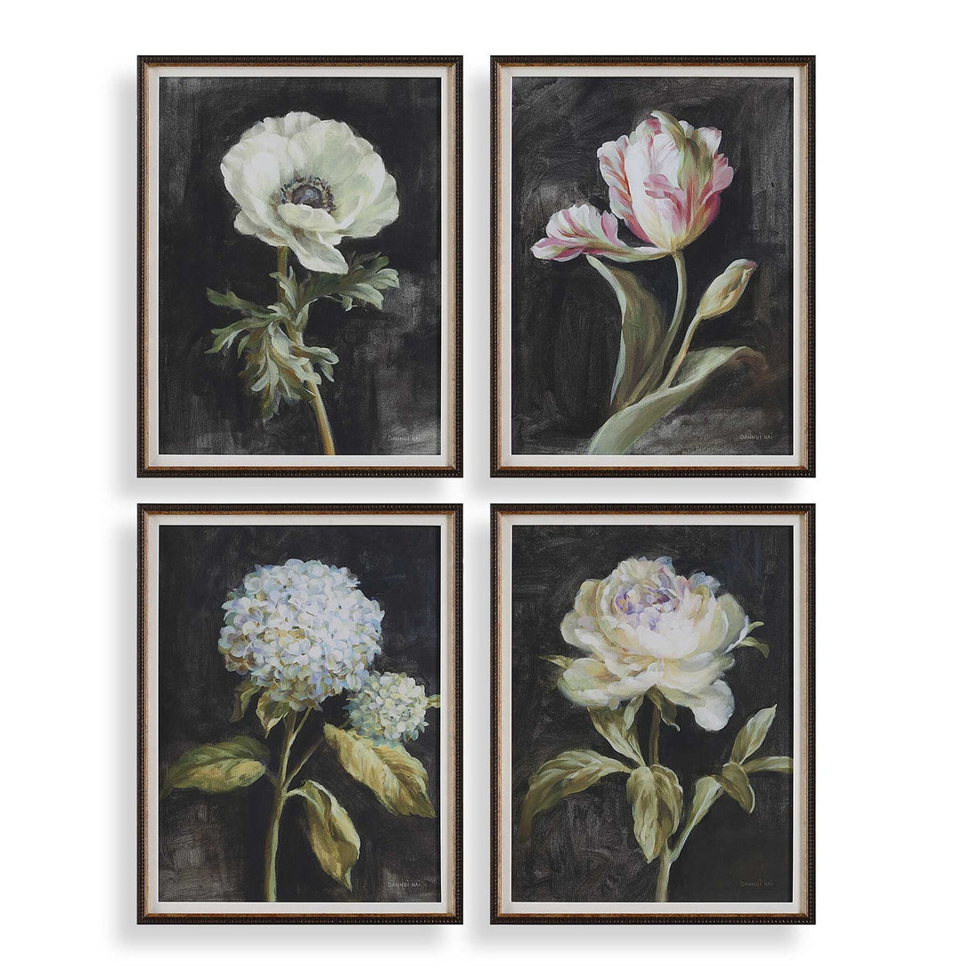 UTTERMOST Florals On Framed Prints Set Of 4 - Art