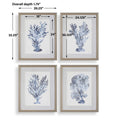 UTTERMOST Shibori Framed Prints Set Of 4 - Art