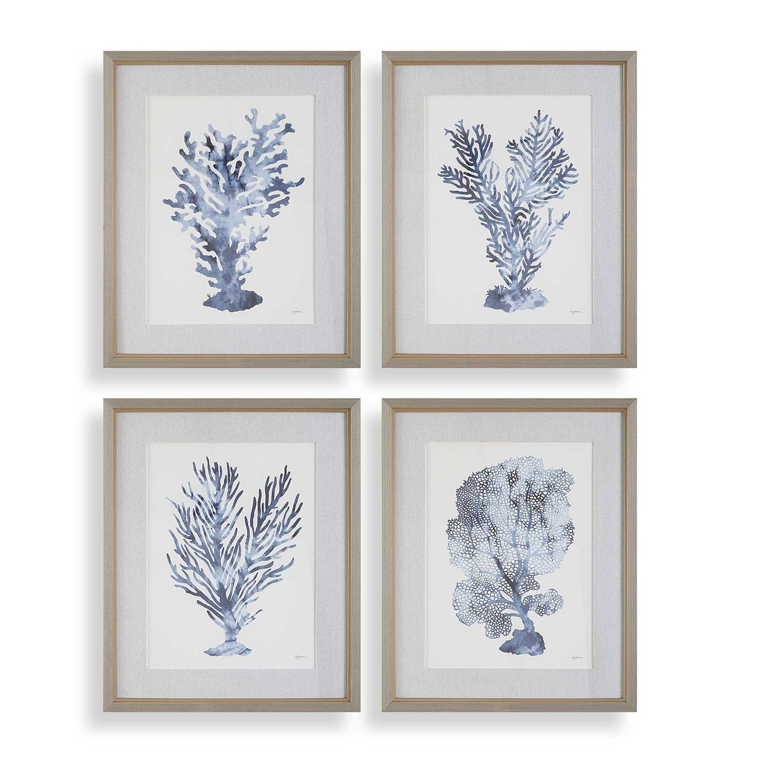UTTERMOST Shibori Framed Prints Set Of 4 - Art