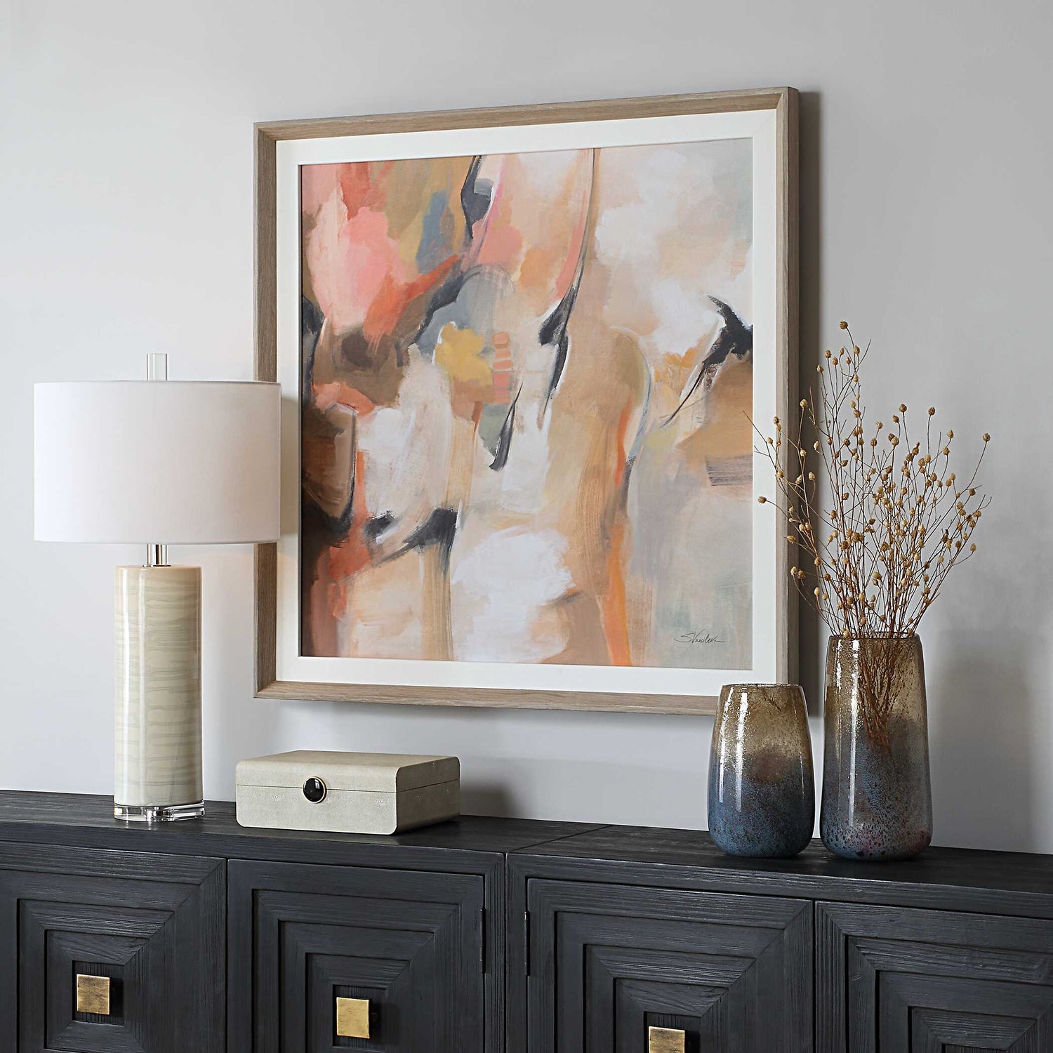 UTTERMOST Uphill Framed Abstract Print - Art