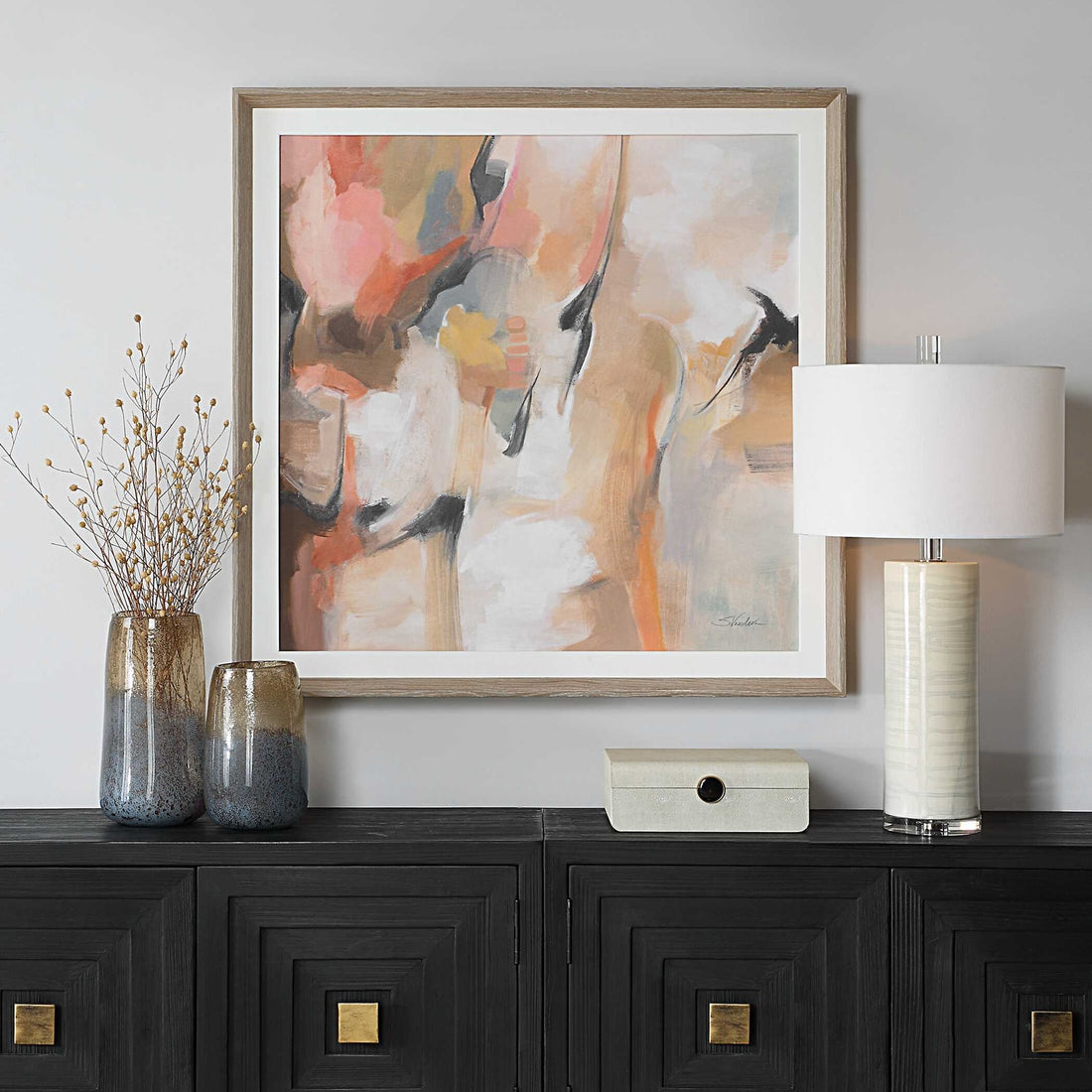UTTERMOST Uphill Framed Abstract Print - Art