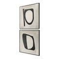 UTTERMOST Characters Abstract Art Set Of 2 - Art