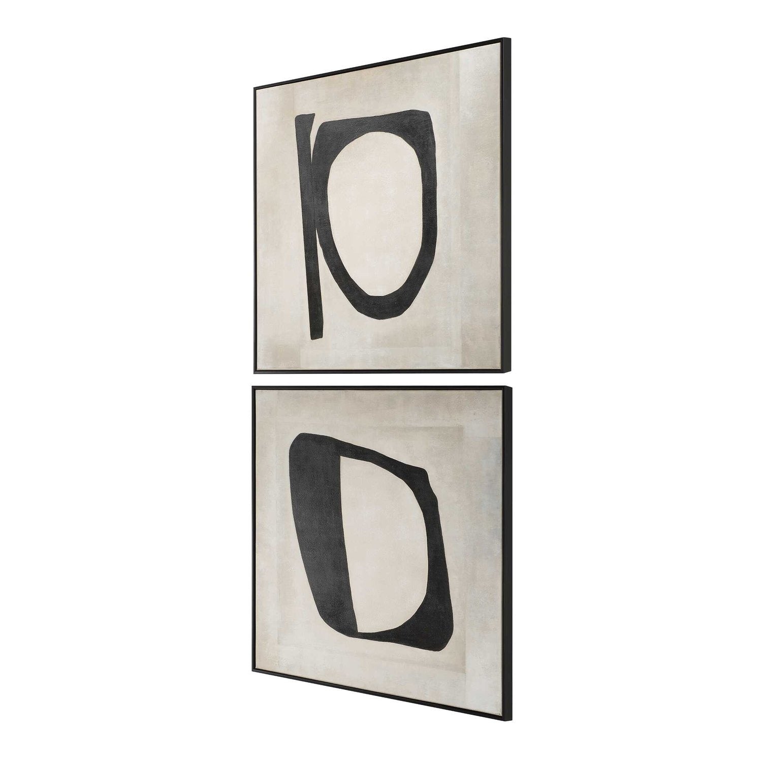 UTTERMOST Characters Abstract Art Set Of 2 - Art