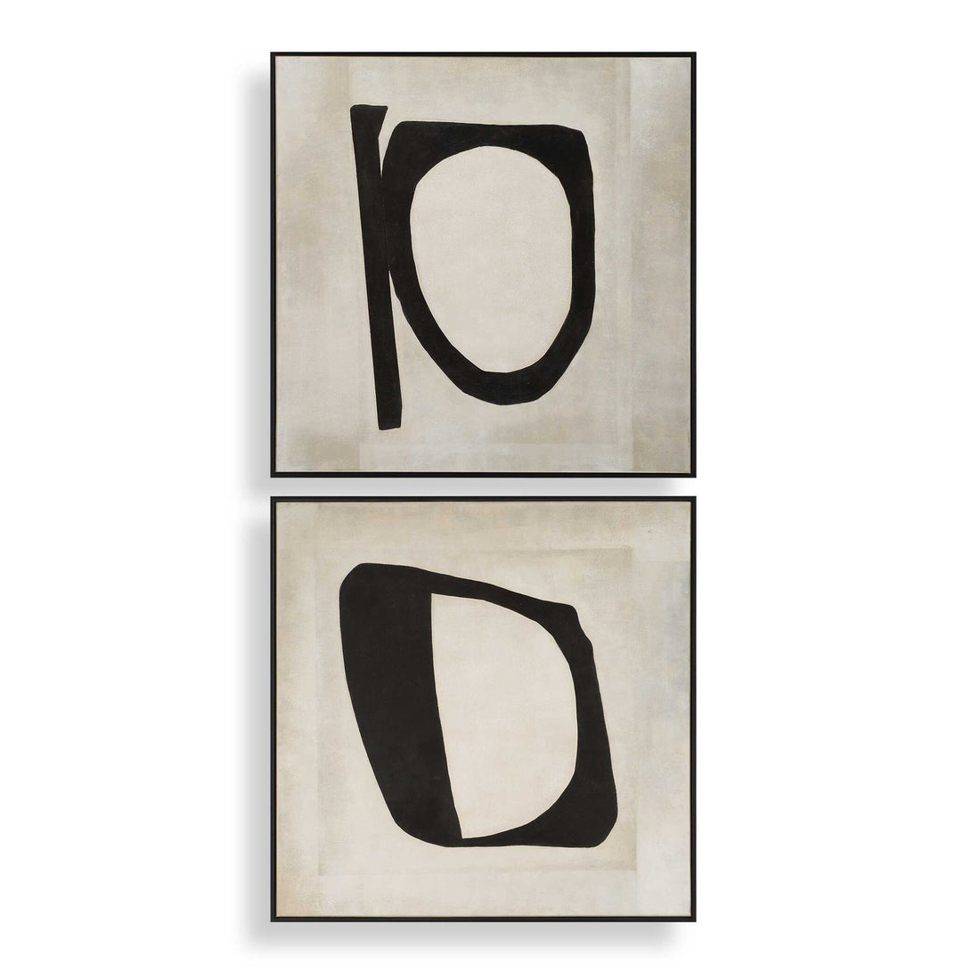UTTERMOST Characters Abstract Art Set Of 2 - Art