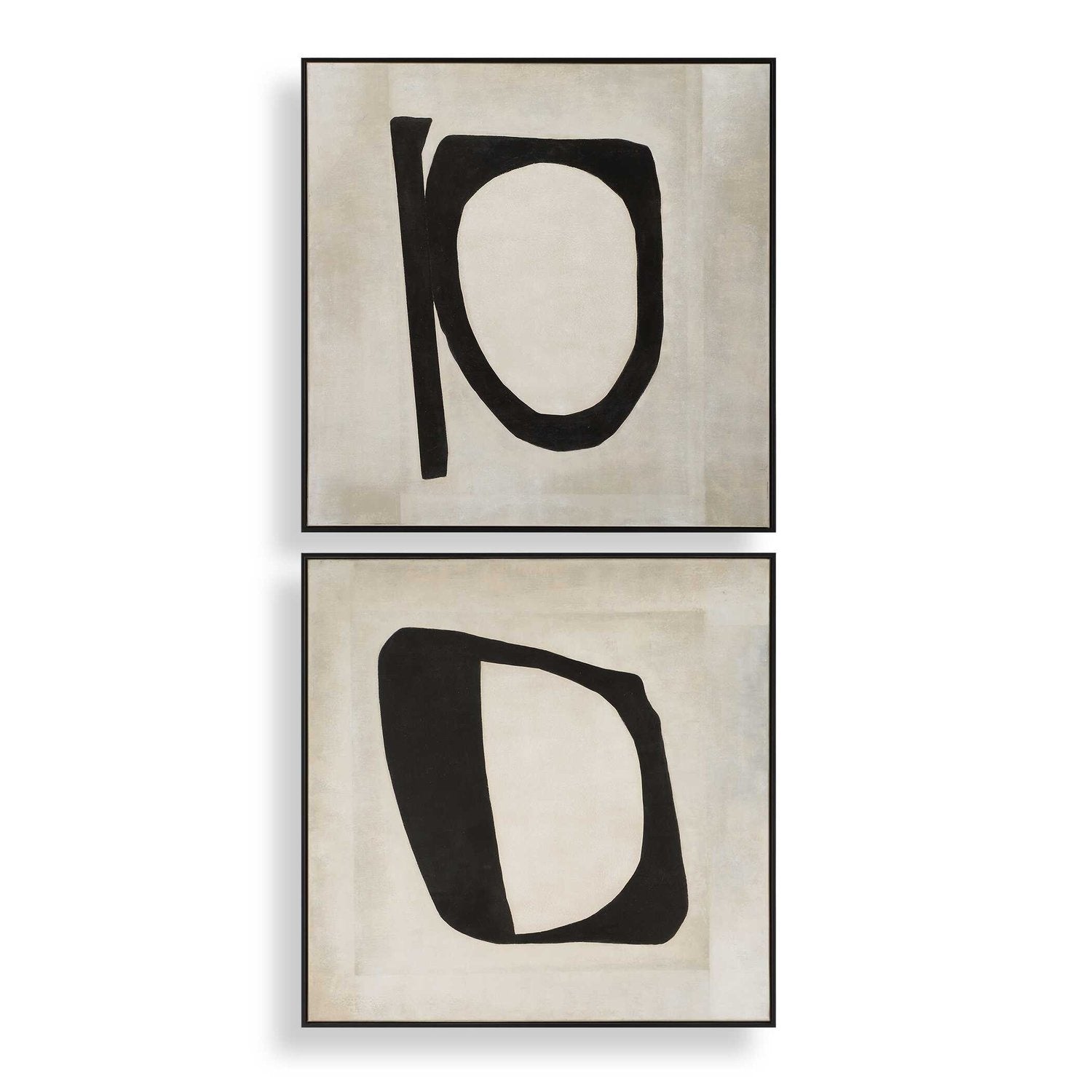 UTTERMOST Characters Abstract Art Set Of 2 - Art