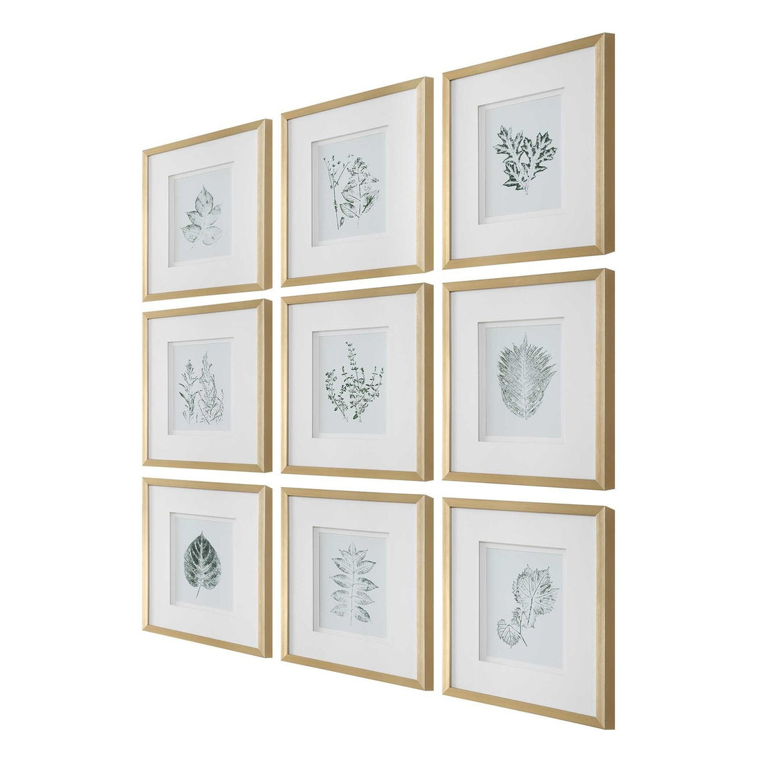 UTTERMOST Nature's Script Framed Prints Set Of 9 - Art