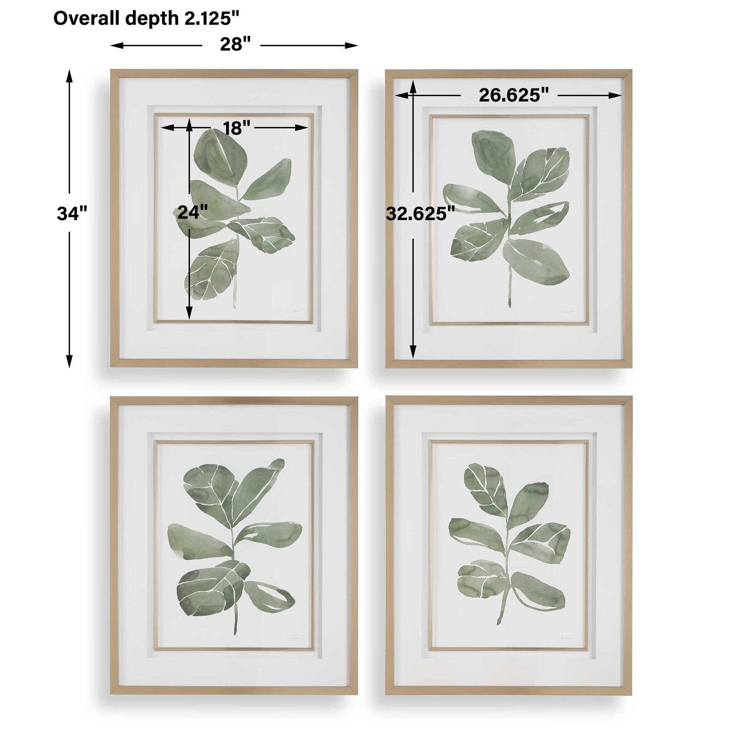 UTTERMOST FIDDLE HEAD LEAF PRINTS - Art
