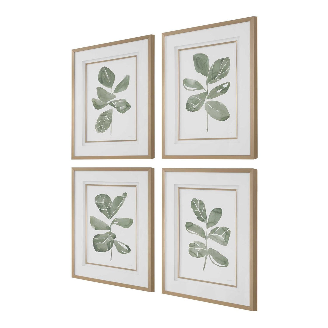 UTTERMOST Fiddle Head Leaf Prints Set Of 4 - Art