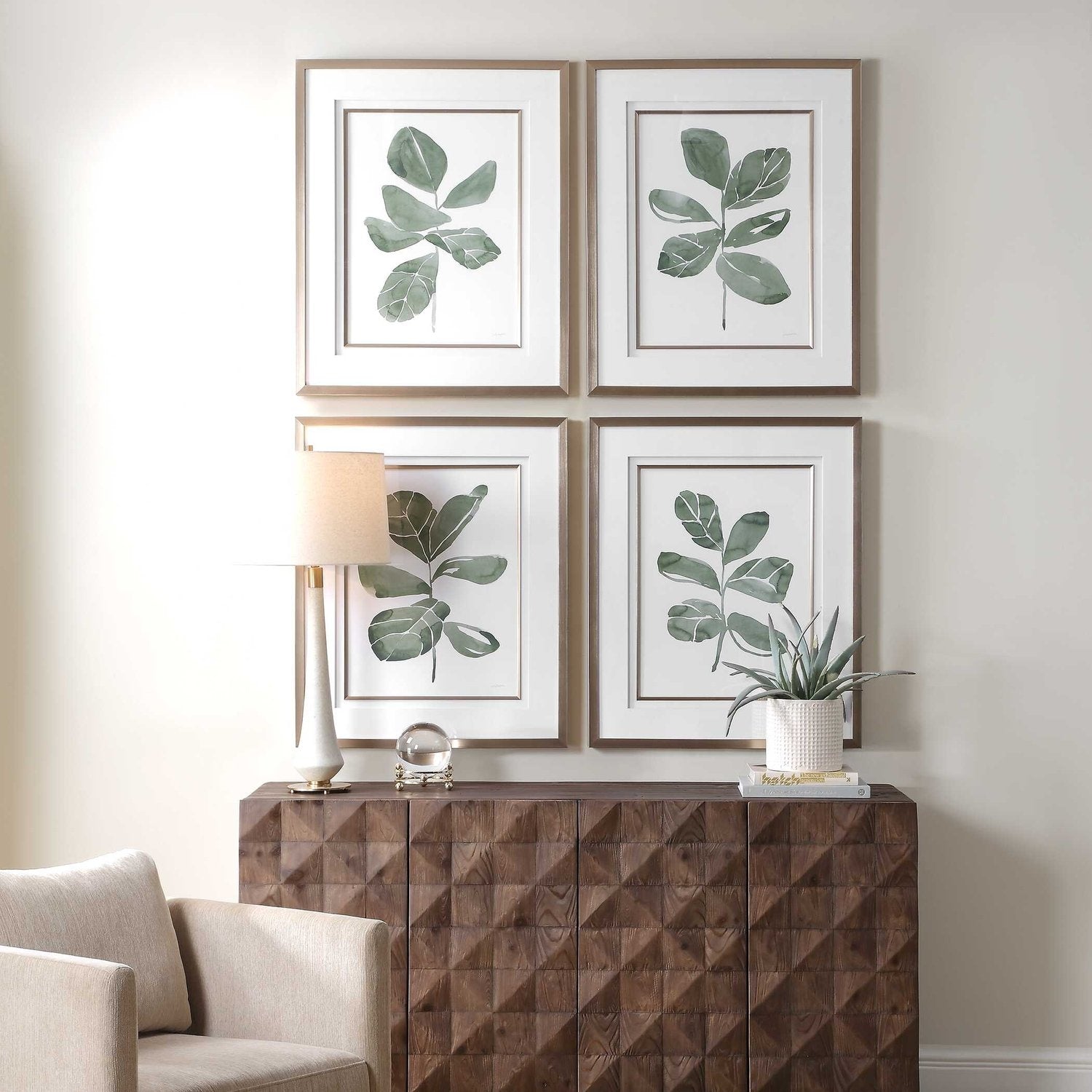 UTTERMOST FIDDLE HEAD LEAF PRINTS - Art