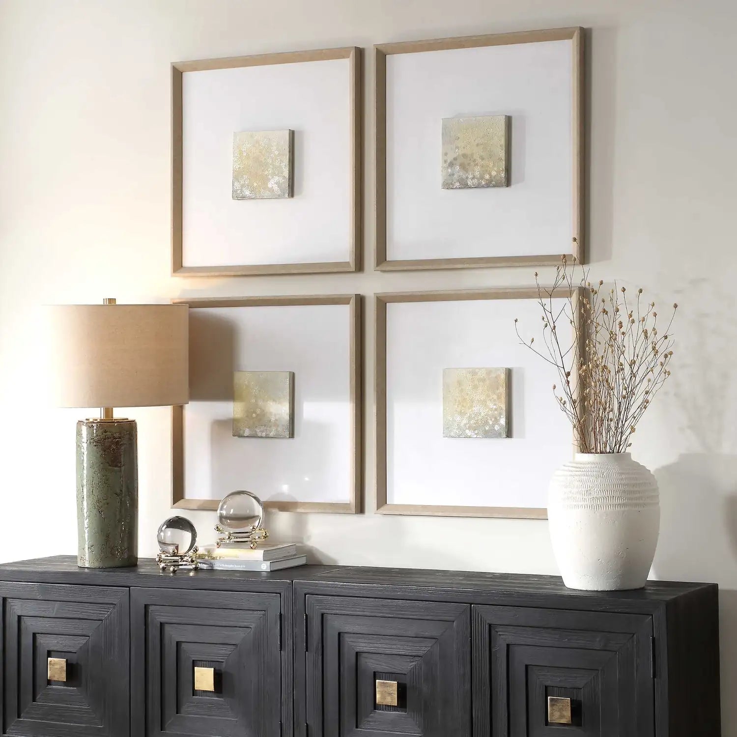 UTTERMOST Now & Then Abstract Art Set Of 4 - Art
