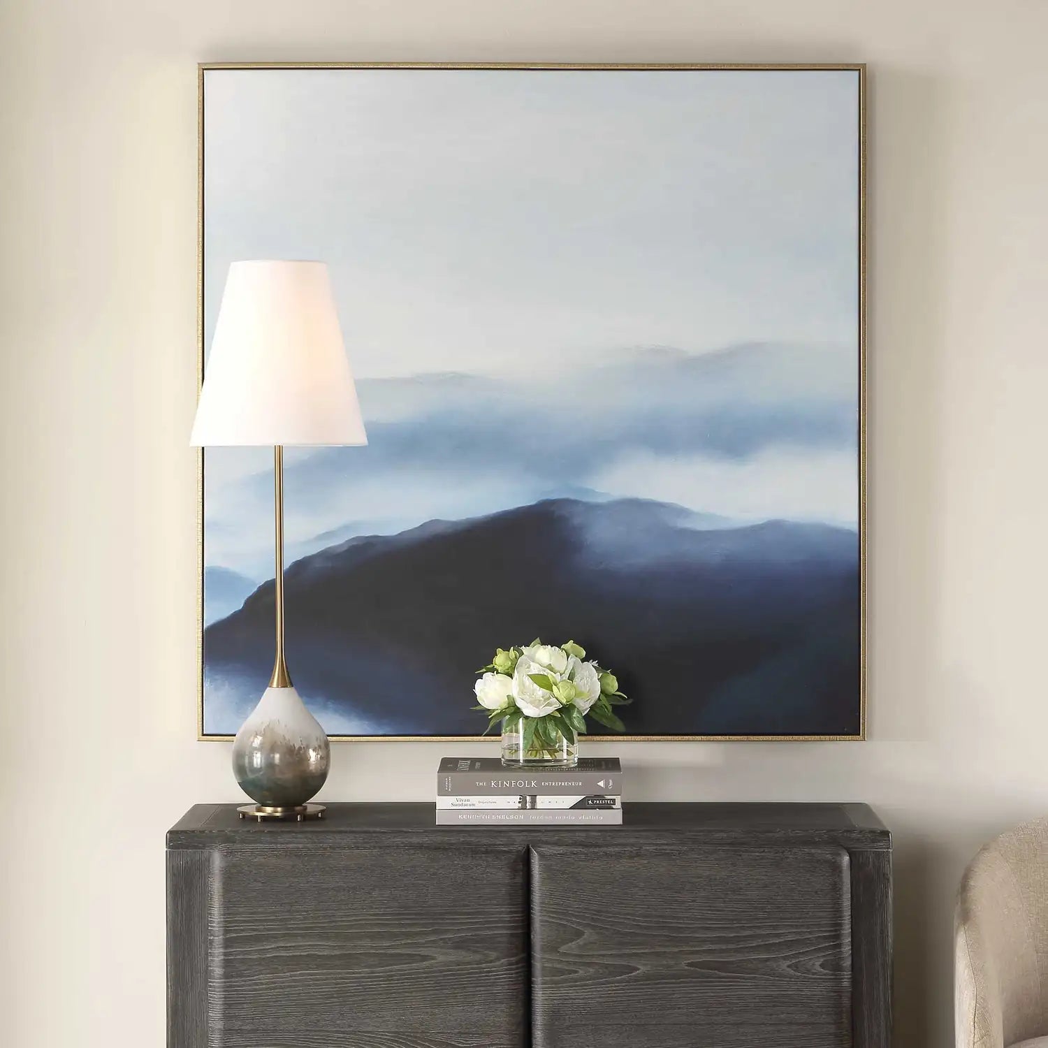 UTTERMOST Cold Shoulder Hand Painted Landscape Art - Art