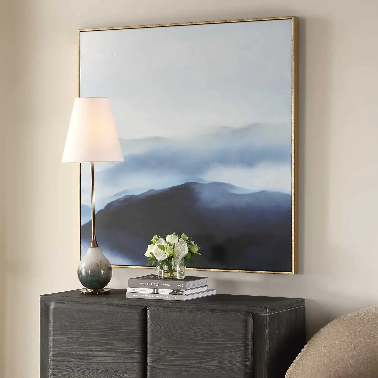 UTTERMOST Cold Shoulder Hand Painted Landscape Art - Art