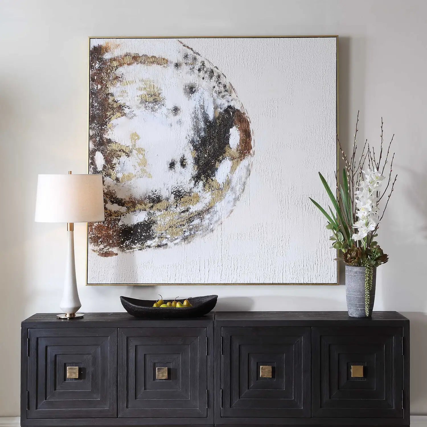 UTTERMOST Moon Landing Hand Painted Abstract Art - Art