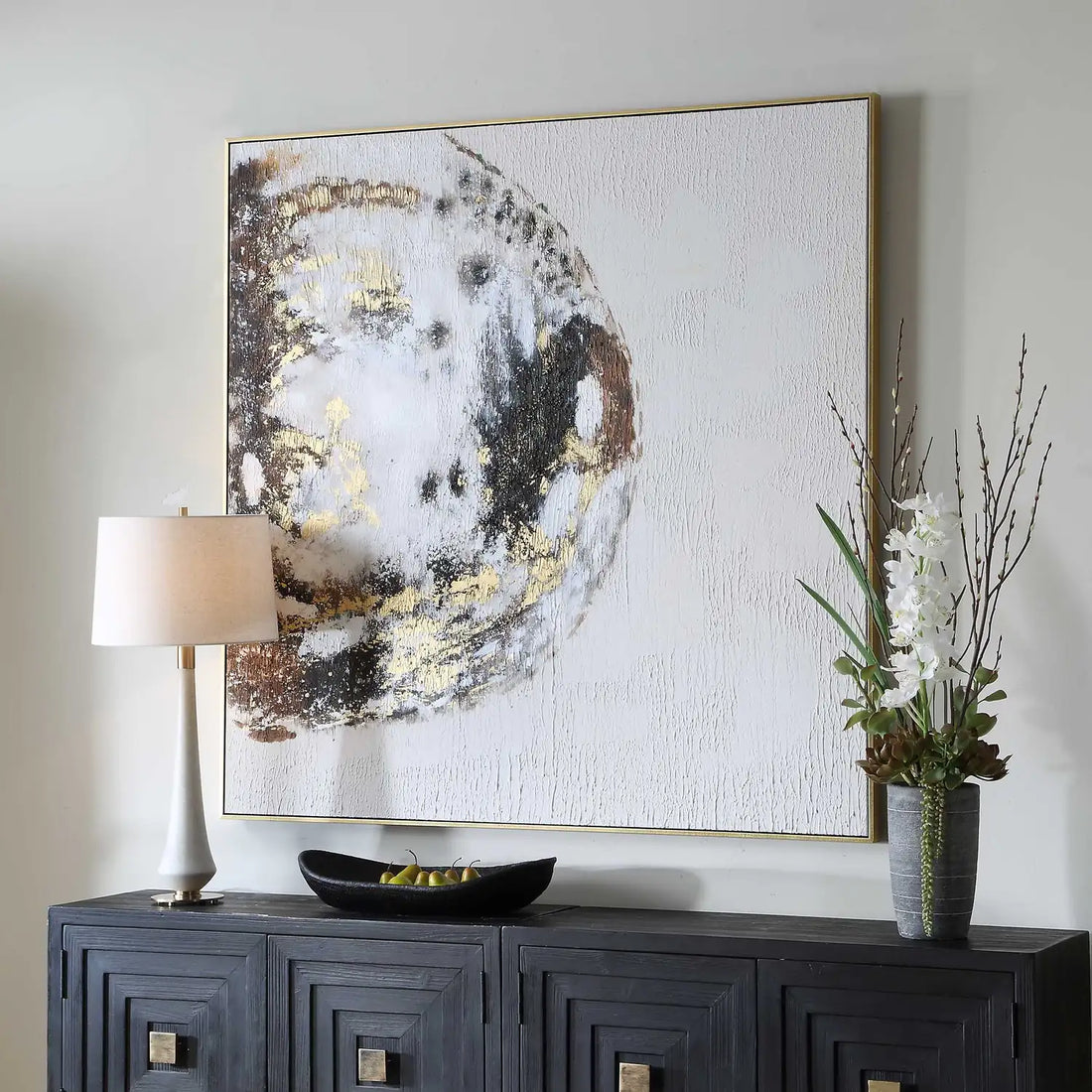 UTTERMOST Moon Landing Hand Painted Abstract Art - Art