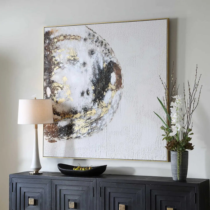 UTTERMOST Moon Landing Hand Painted Abstract Art - Art