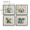 UTTERMOST Dog Days Framed Prints Set Of 4 - Art