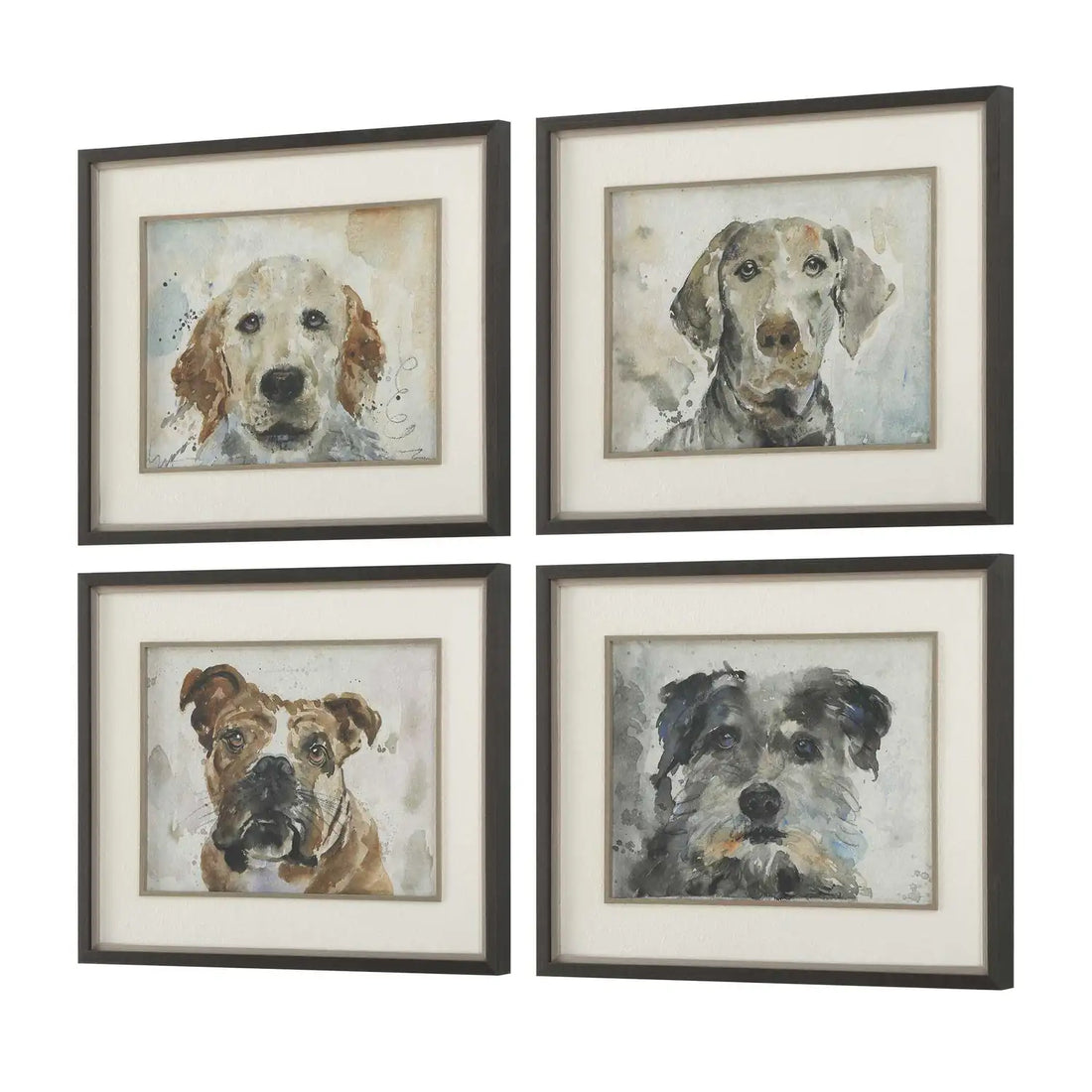 UTTERMOST Dog Days Framed Prints Set Of 4 - Art