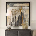 UTTERMOST Landslide Framed Abstract Print - Art