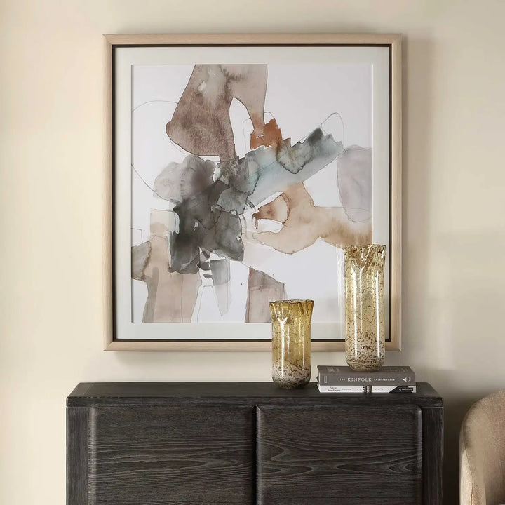 UTTERMOST COHESION FRAMED ABSTRACT PRINT - Art
