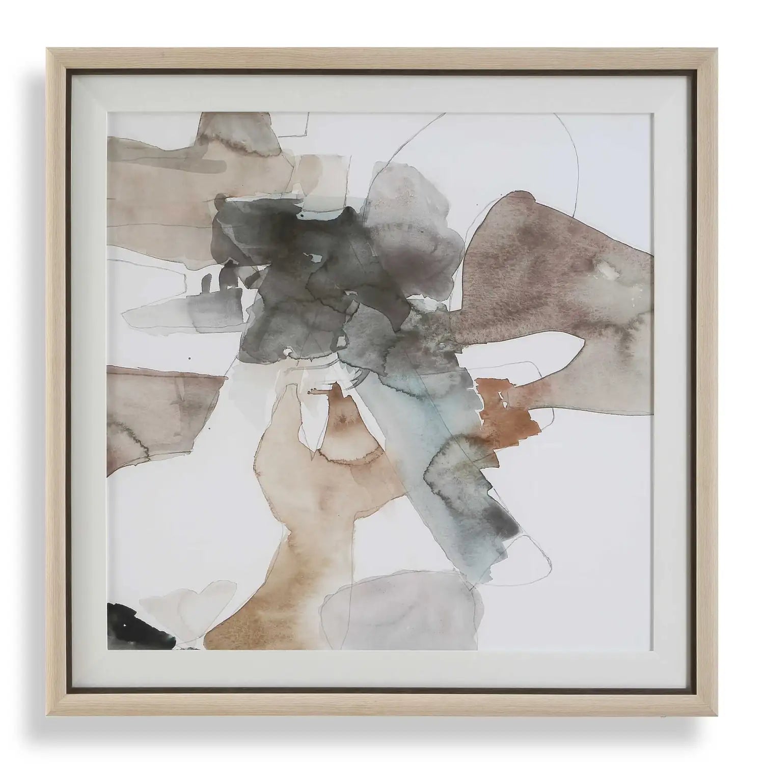 UTTERMOST Cohesion Framed Abstract Print - Art