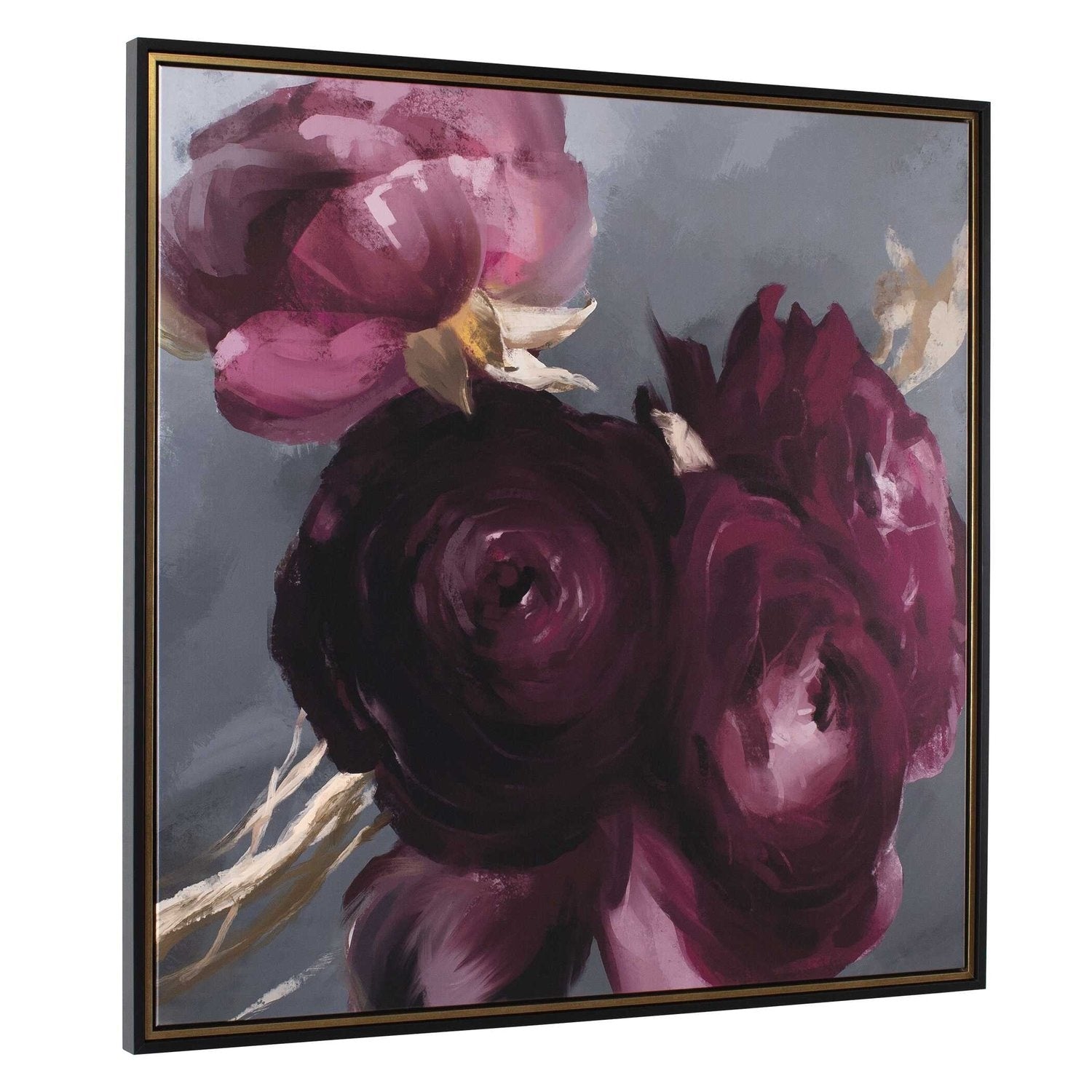 UTTERMOST PLUM RANCULUS FRAMED FLORAL ART - Art