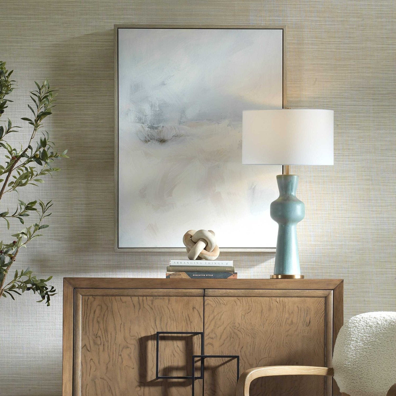 UTTERMOST SIMPLE SERENITY FRAMED ABSTRACT ART - Art