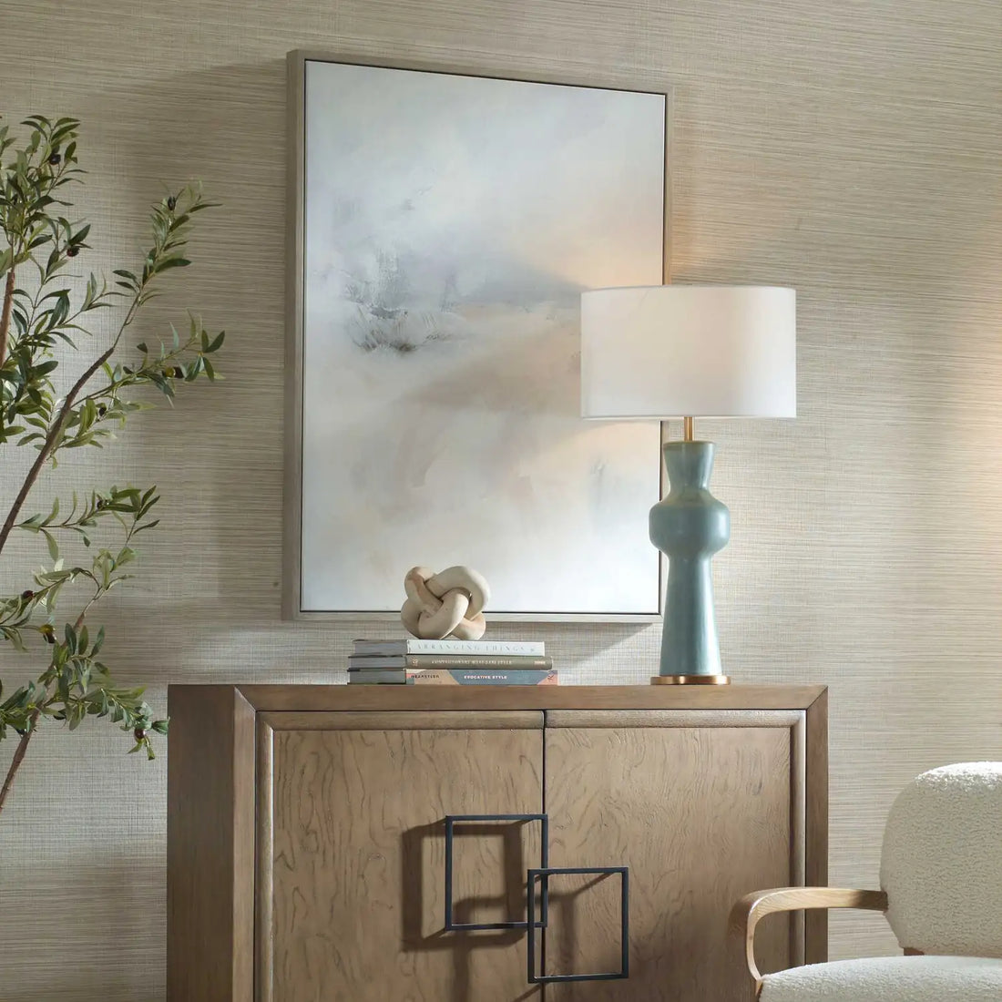 UTTERMOST Simple Serenity Framed Abstract Art - Art