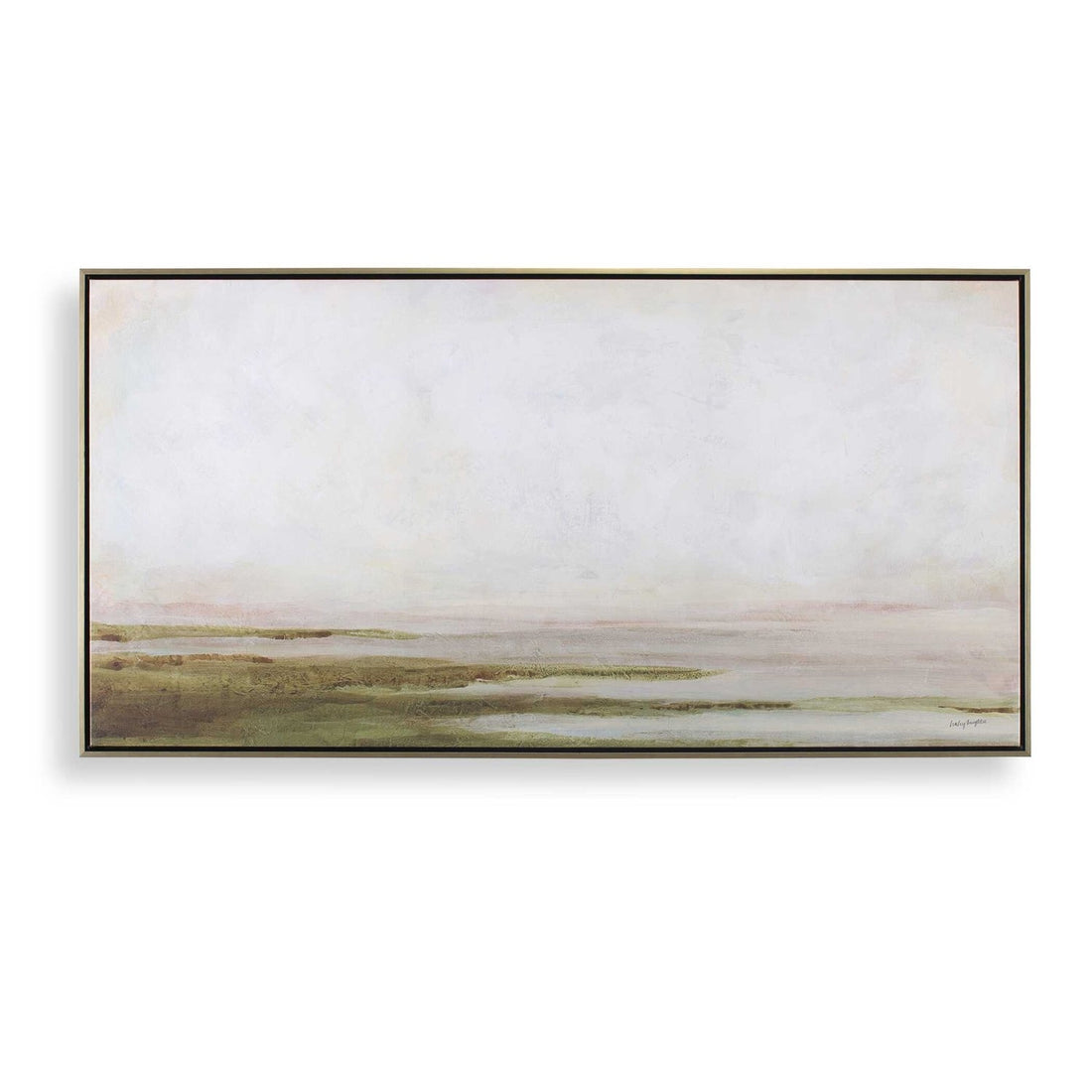 UTTERMOST HAZY LAKE FRAMED LANDSCAPE ART - Art