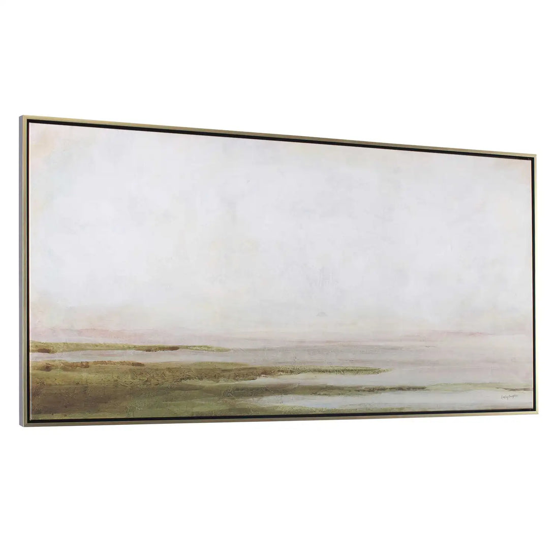 UTTERMOST Hazy Lake Framed Landscape Art - Art