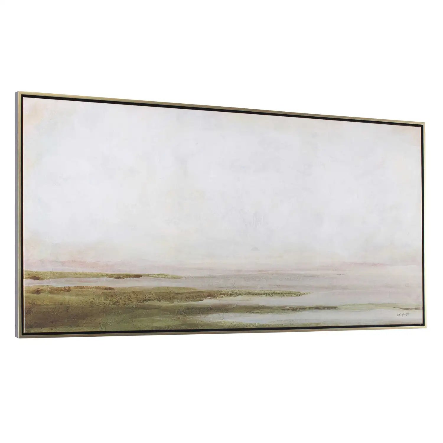 UTTERMOST Hazy Lake Framed Landscape Art - Art