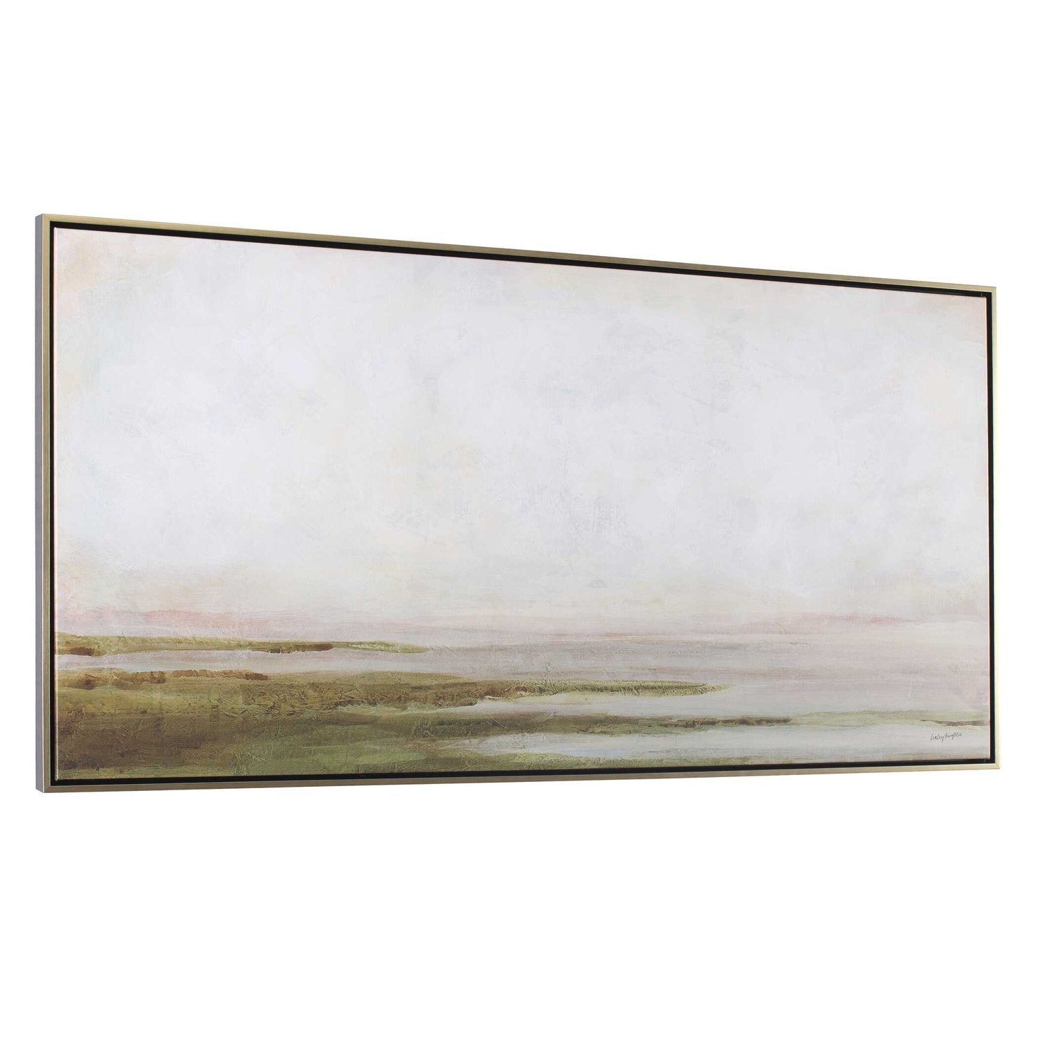 UTTERMOST HAZY LAKE FRAMED LANDSCAPE ART - Art