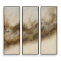 UTTERMOST Smoke Break Hand Painted Modern Art Set Of 3 - Art