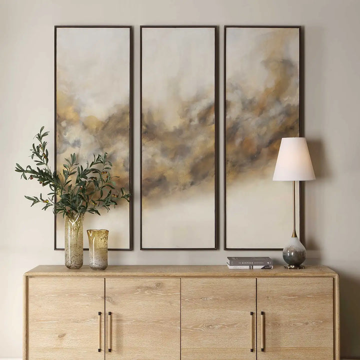 UTTERMOST SMOKE BREAK HAND PAINTED MODERN ART - Art