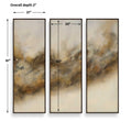 UTTERMOST Smoke Break Hand Painted Modern Art Set Of 3 - Art