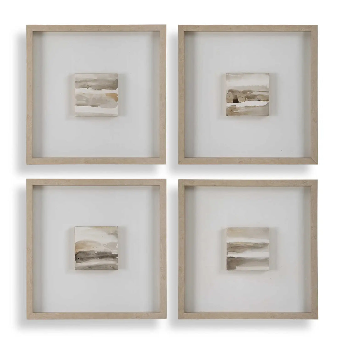 UTTERMOST Studying Sepia Hand Painted Canvases Set Of 4 - Art