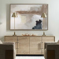 UTTERMOST BLUSTER FRAMED ABSTRACT CANVAS - Art