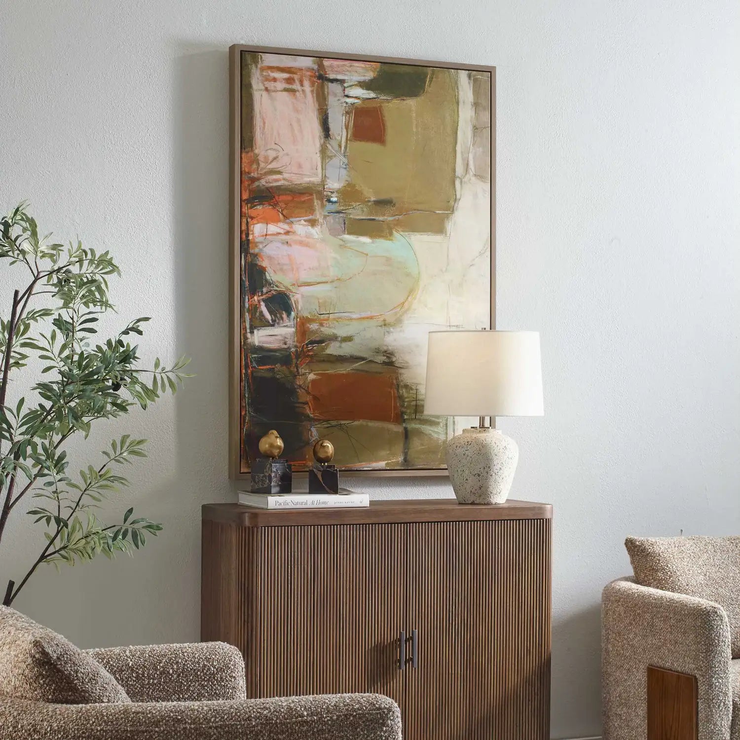 UTTERMOST PALACE WALLS FRAMED ABSTRACT ART - Art