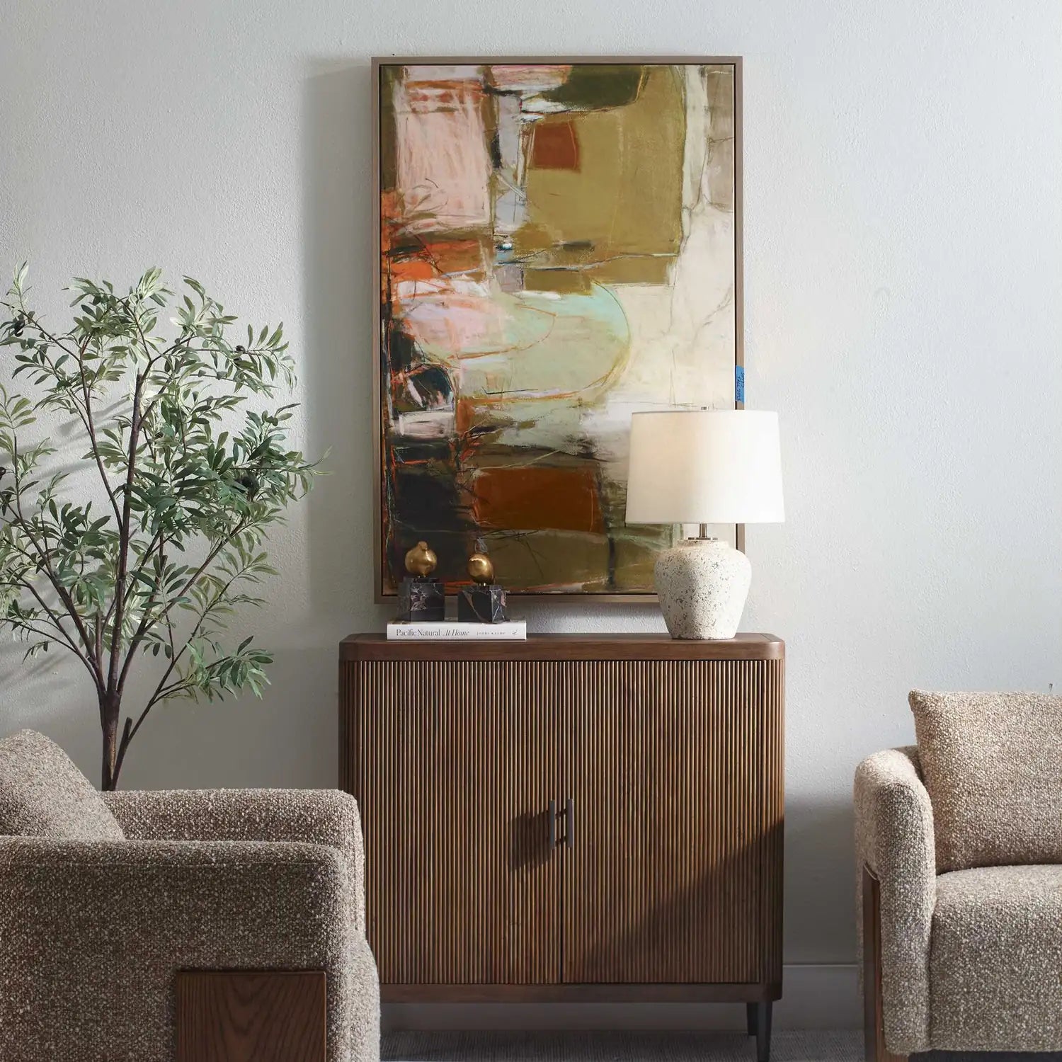 UTTERMOST Palace Walls Framed Abstract Art - Art