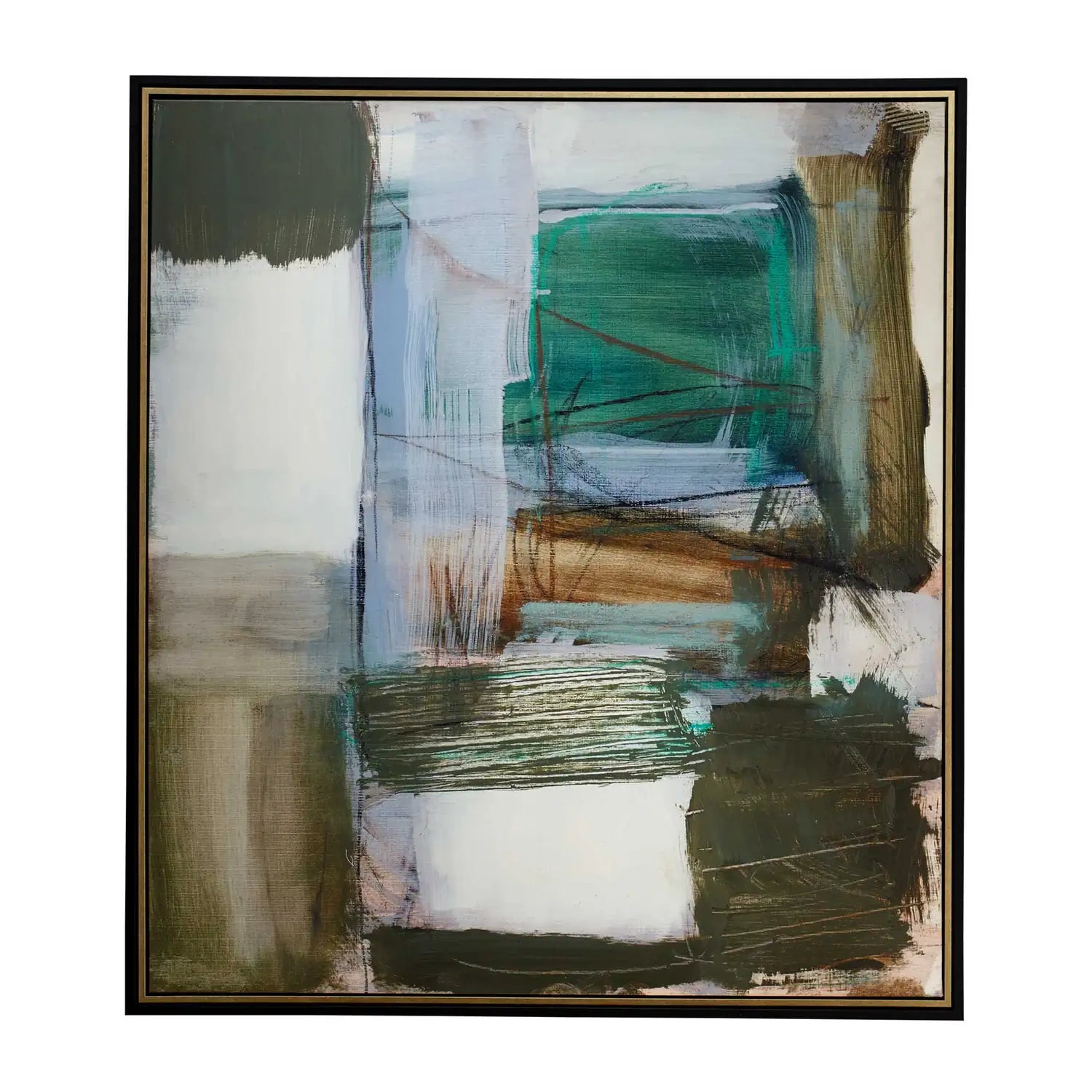 UTTERMOST Fields Framed Abstract Canvas - Art