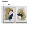 UTTERMOST Abstract Afternoon Framed Canvases Set Of 2 - Art