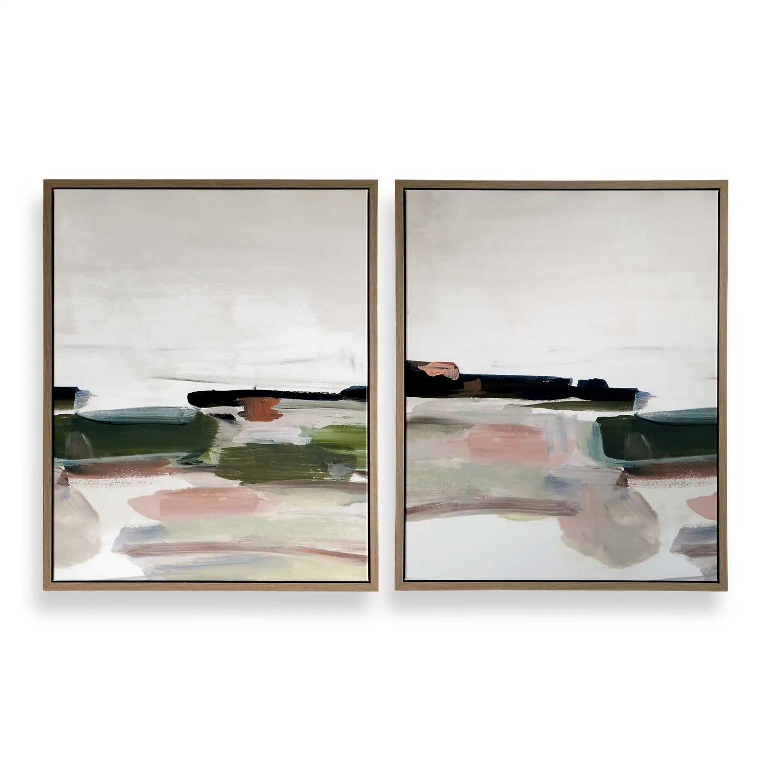 UTTERMOST Just Peaking Framed Abstract Prints Set Of 2 - Art