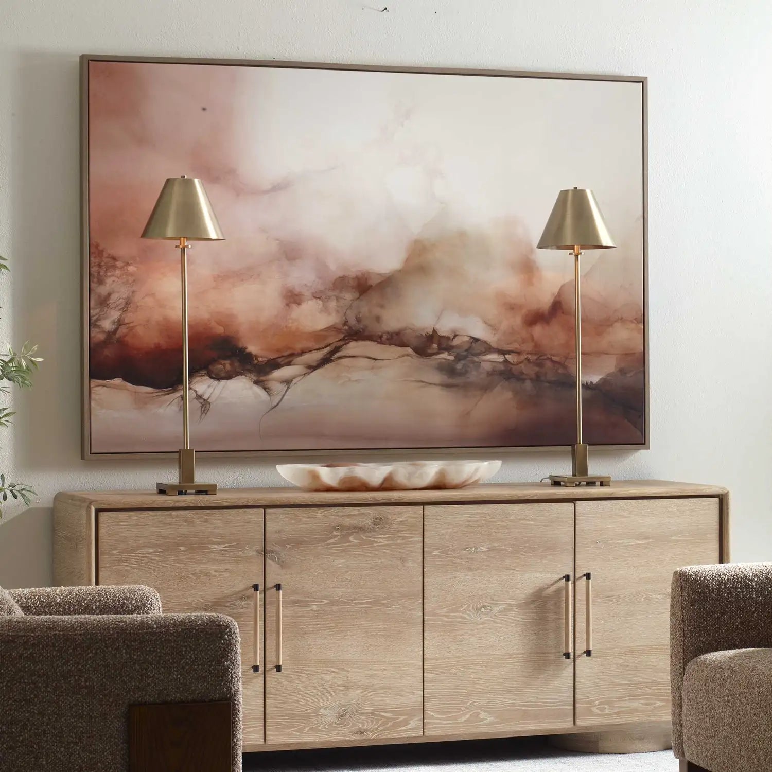 UTTERMOST Rise Framed Modern Canvas - Art