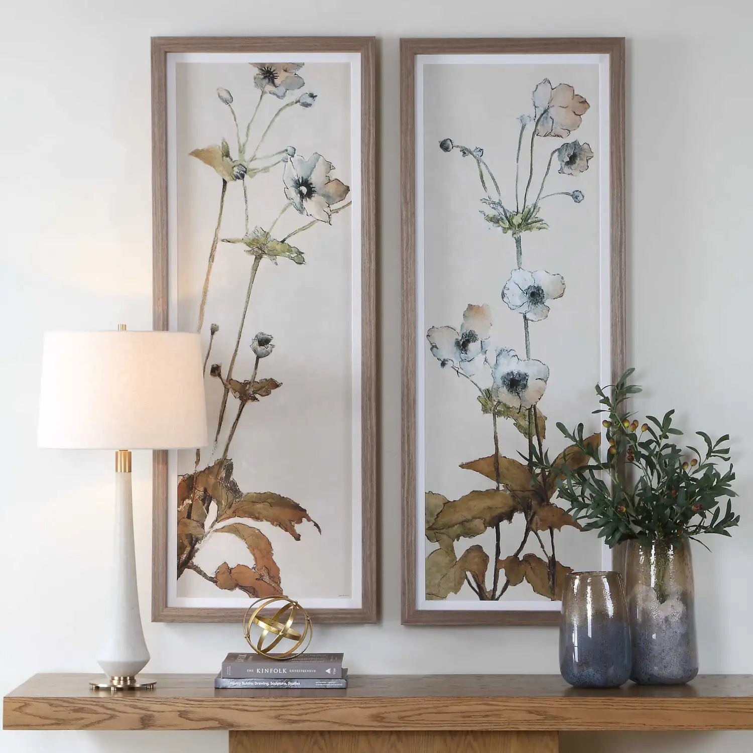 UTTERMOST Garden Study Framed Floral Prints S/2 - Art