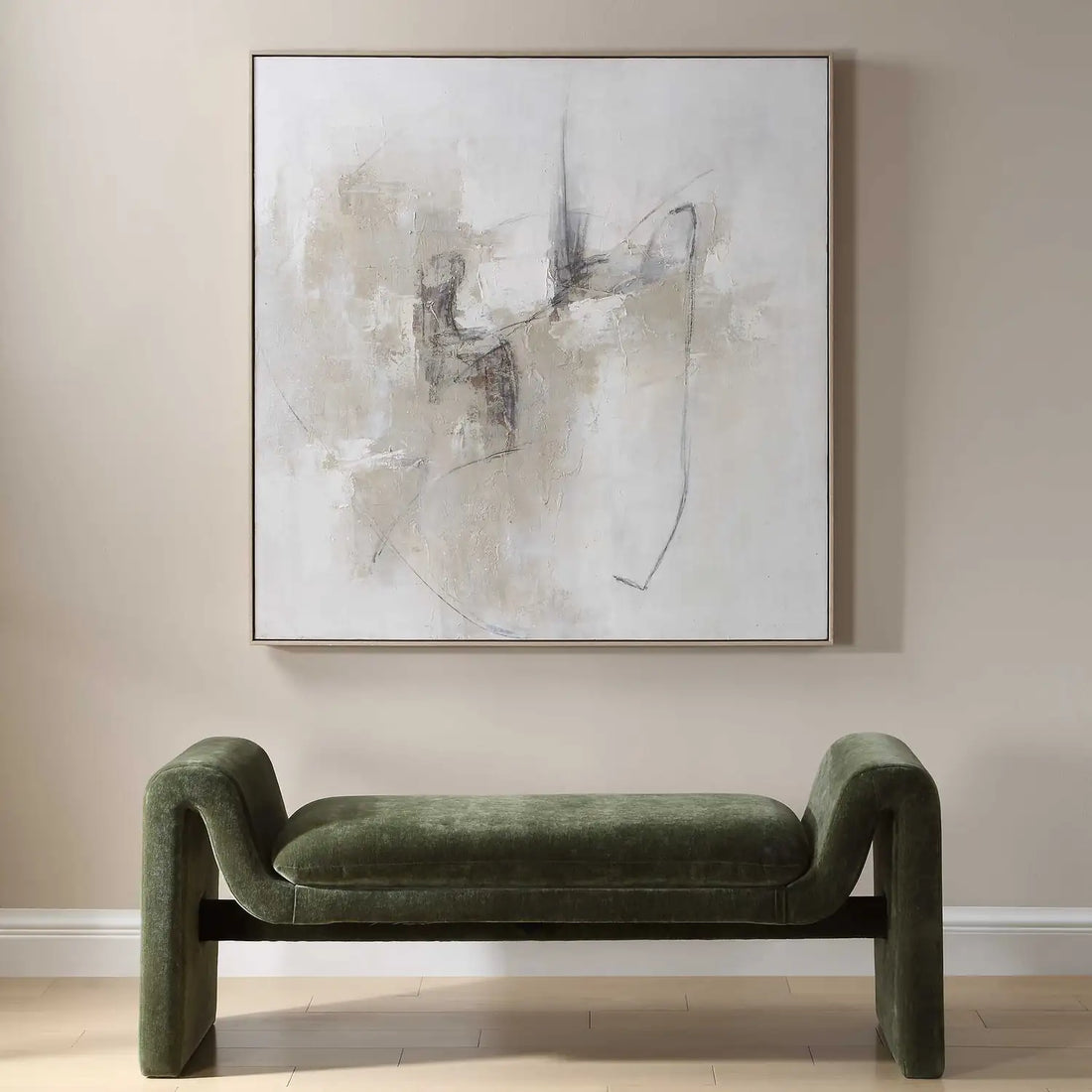 UTTERMOST Still Crossing Abstract Painting - Art