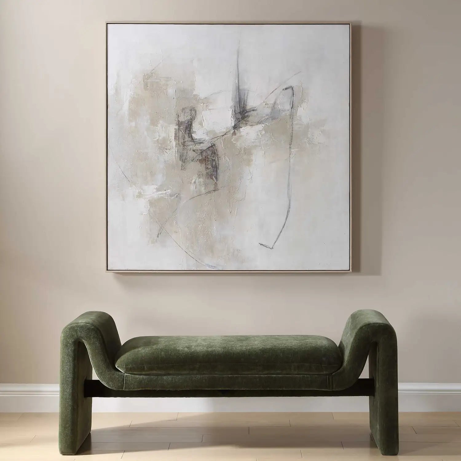 UTTERMOST Still Crossing Abstract Painting - Art