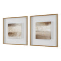 UTTERMOST Between Lines Abstract Painting S/2 - Art