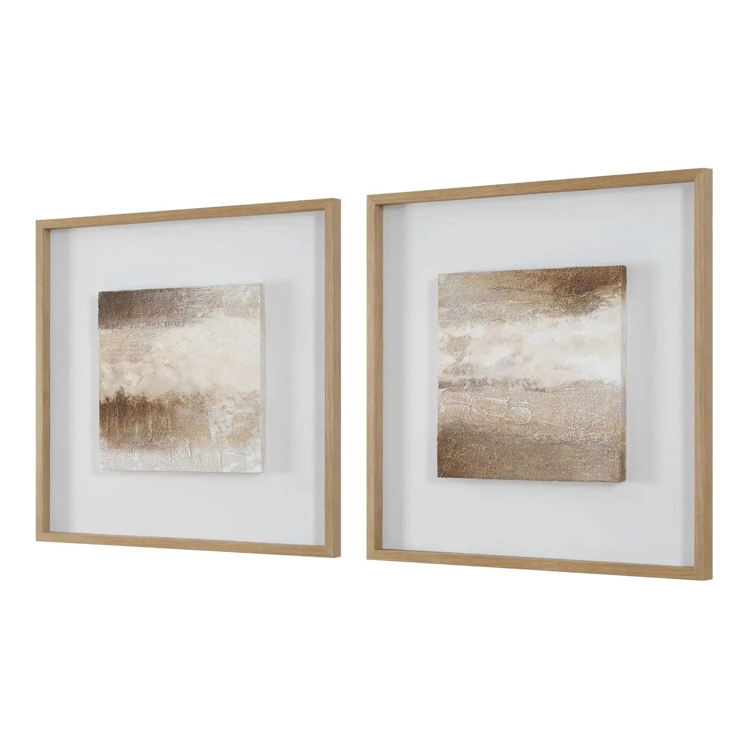 UTTERMOST Between Lines Abstract Painting S/2 - Art