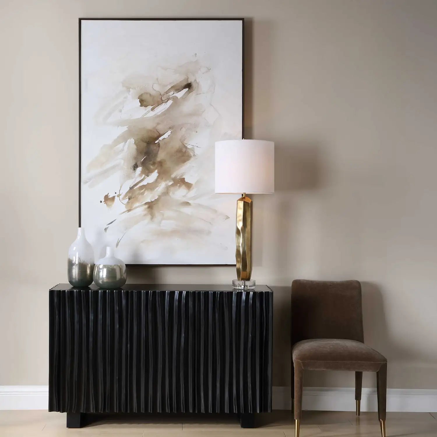 UTTERMOST Still Moving Abstract Painting - Art