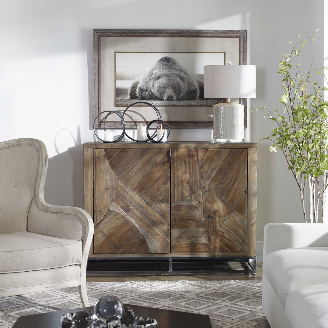 UTTERMOST Deep Sleep Bear Print - Art