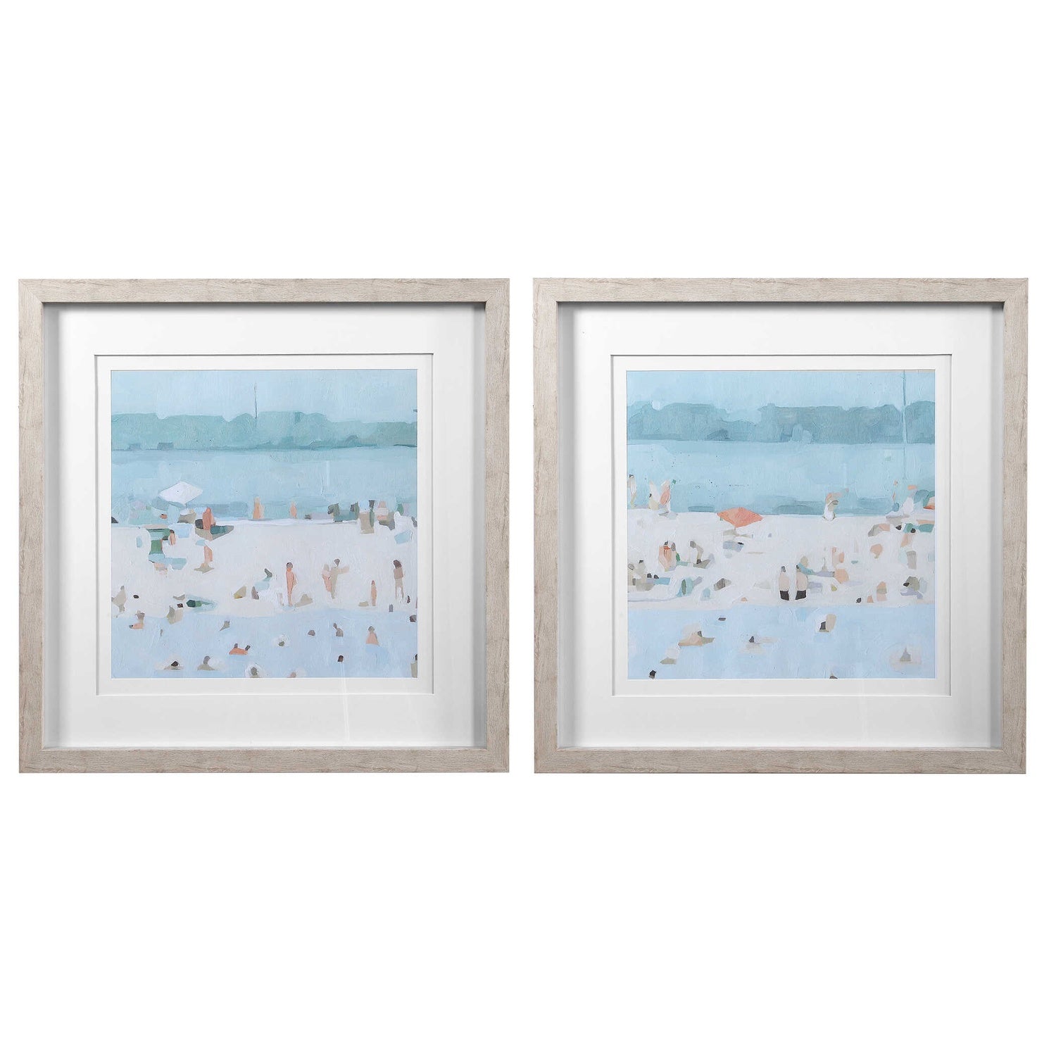 UTTERMOST Sea Sandbar Framed Prints Set Of 2 - Art